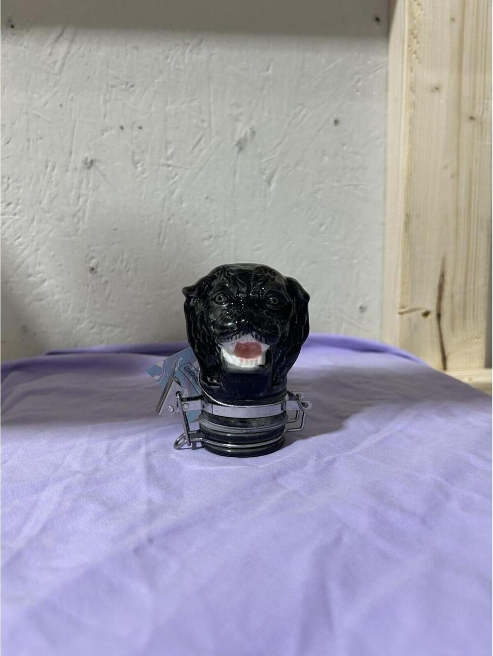 Contained Art Ceramic Black Panther Lidded Container Stash Box Air Tight